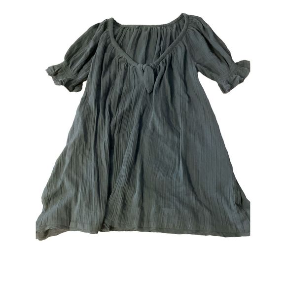 Free People Teal Mini Dress - Picture 4 of 5